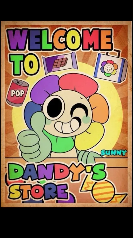 ai character: Dandy’s world Dw background