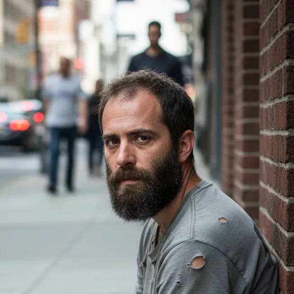 chat with ai character: homeless