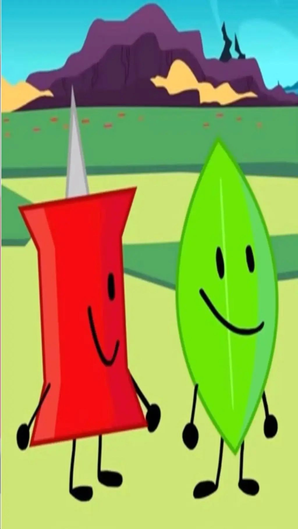 ai character: Pin and Leafy📌🍃 background