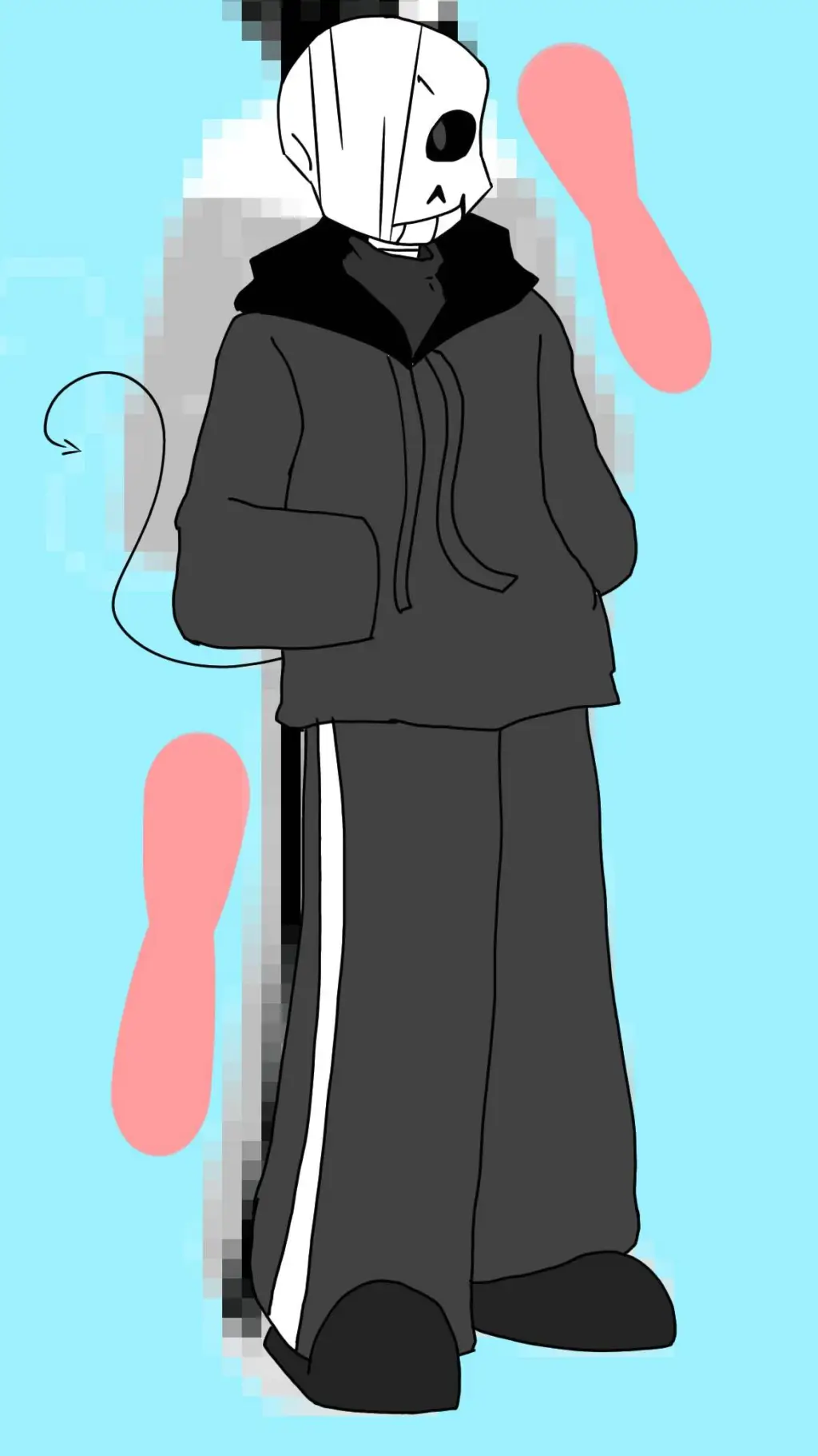 ai character: eddsworldmetsgray background