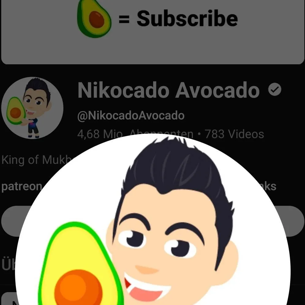 chat with ai character: Nikocado Avocado 