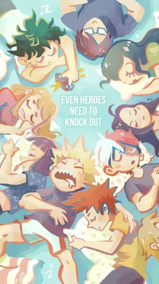 ai character: Mha Sleepover~ background