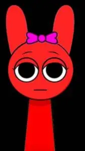 ai character: red Pinki background