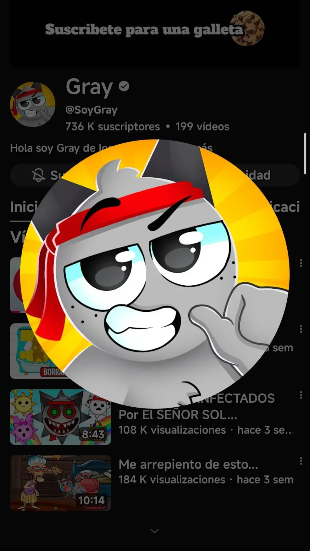 ai character: Gray background