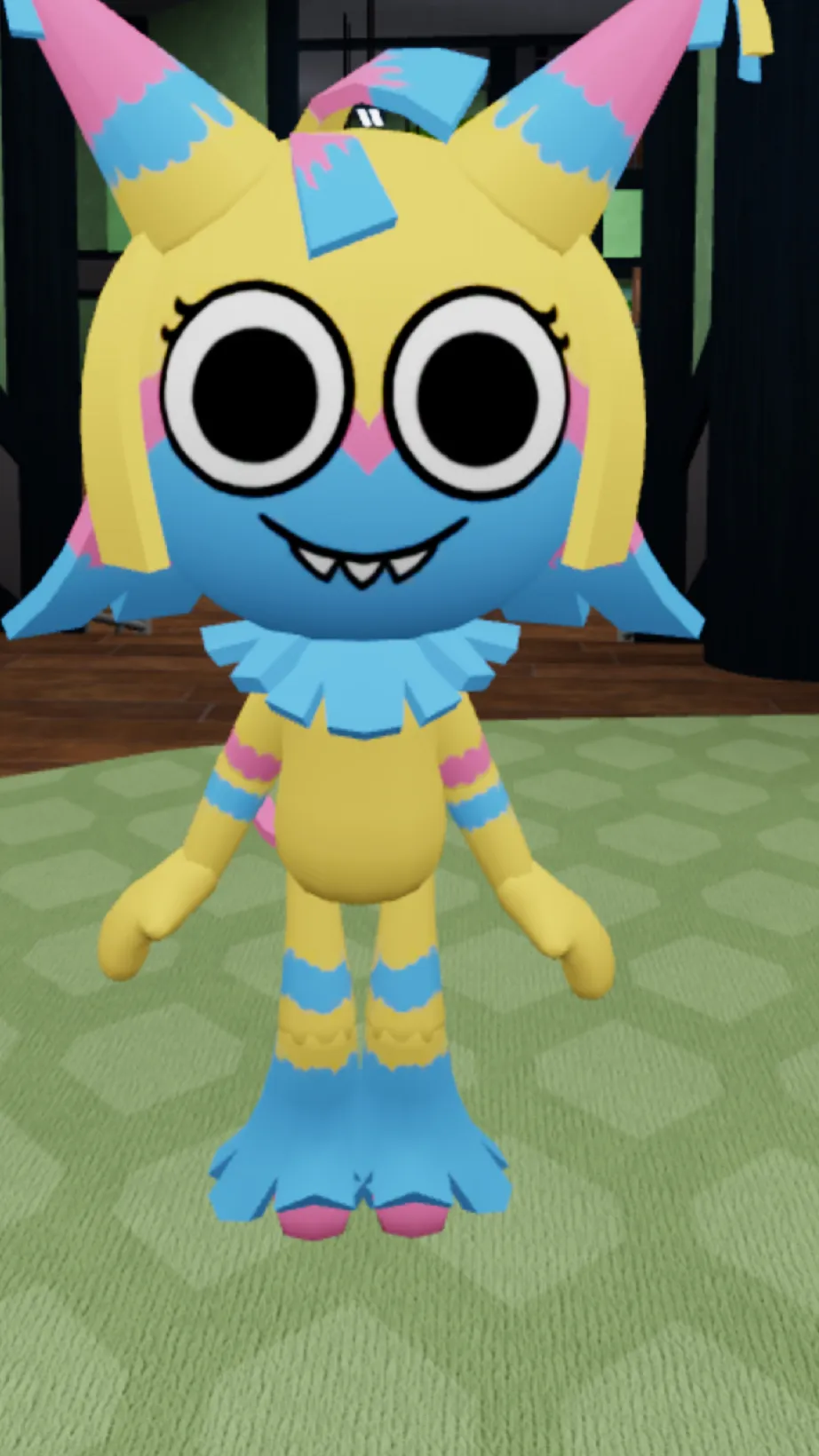 ai character: Dw on a bus background