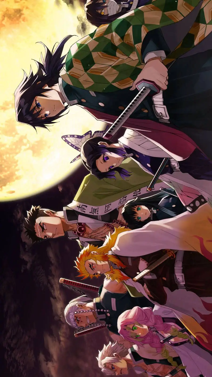 ai character: Demon slayer background