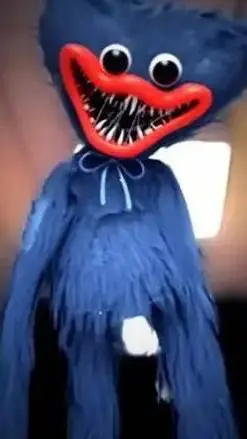 ai character: huggy wuggy  background