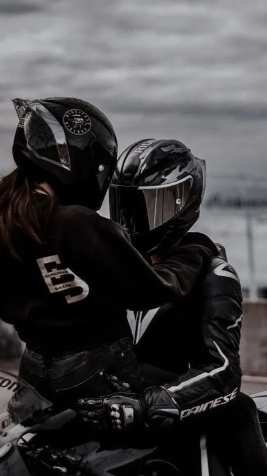 ai character: Biker couple background