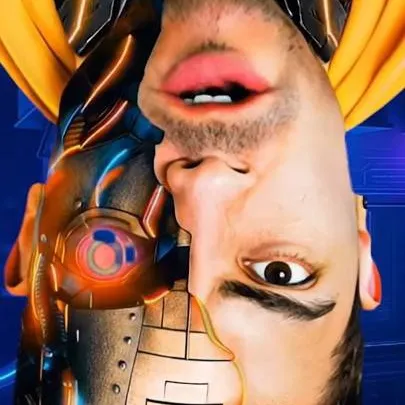 chat with ai character: só um robô normal