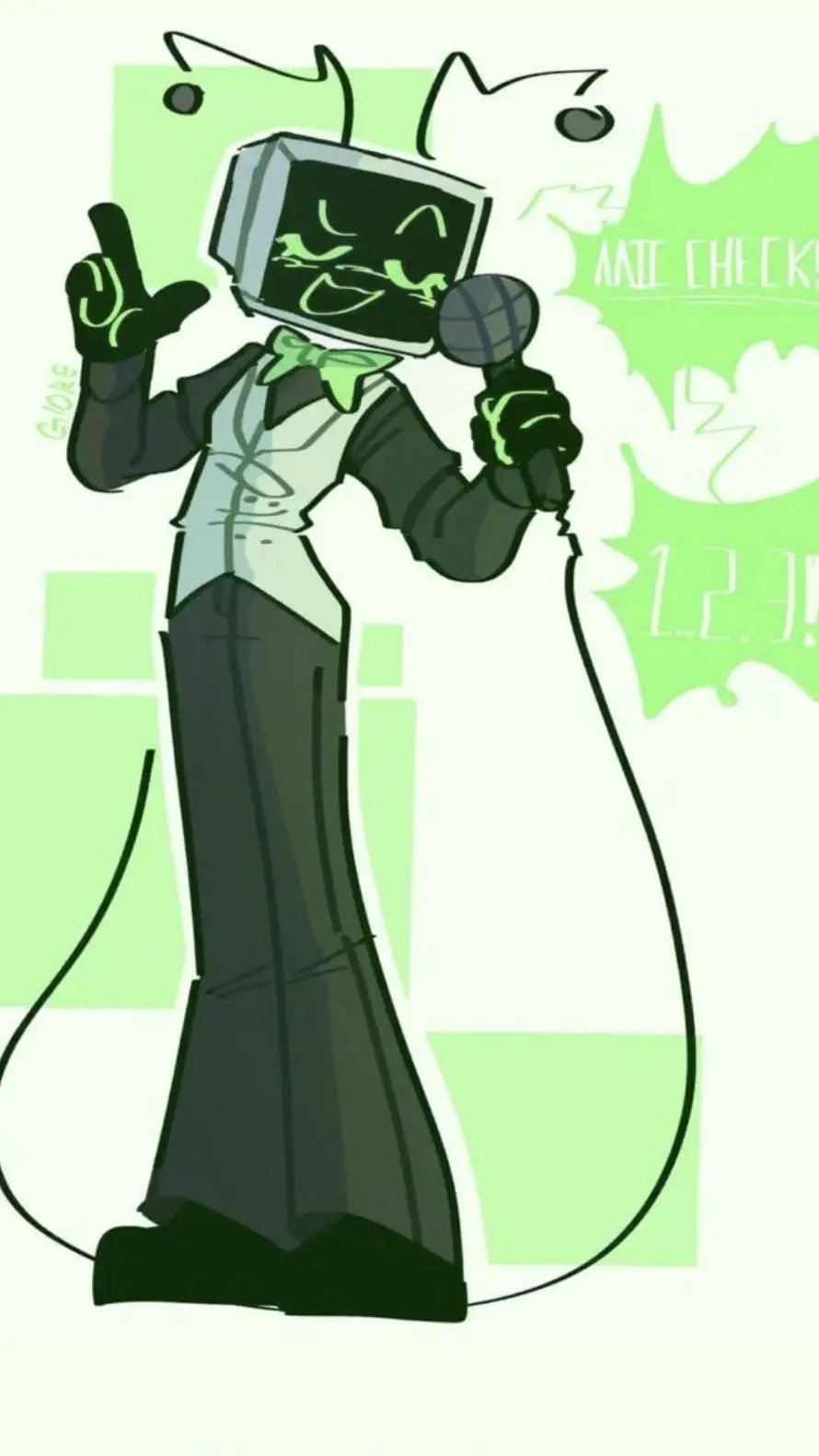 ai character: 📺 +Vee+📺 background