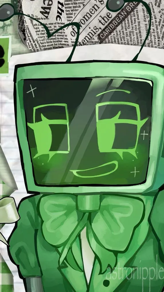 ai character: 📺~ Vee ~📺  background