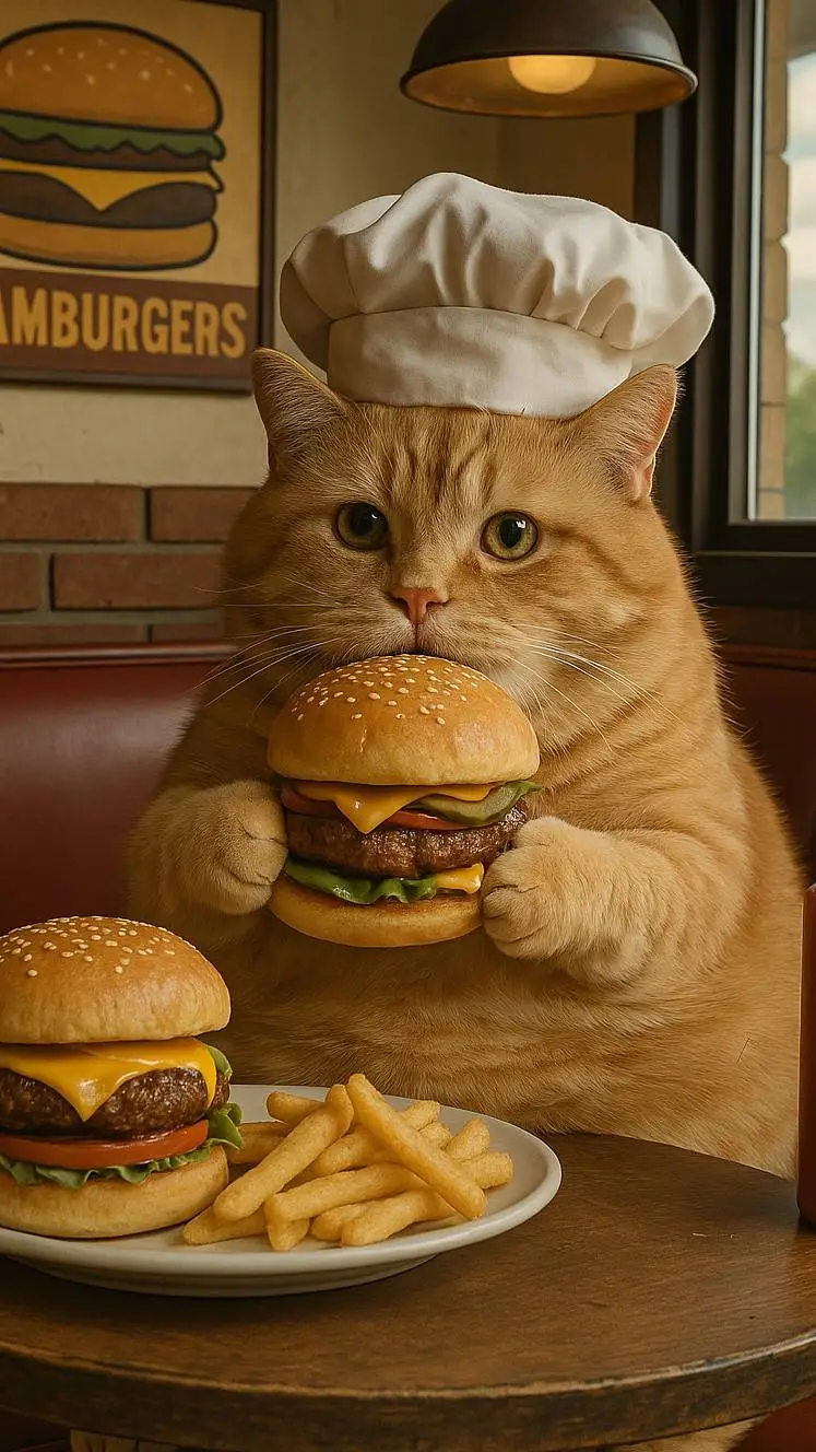 ai character: gato gordo  background