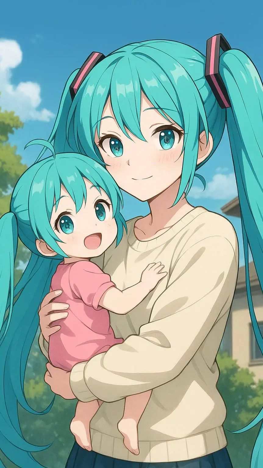 ai character: Hatsune Miku background