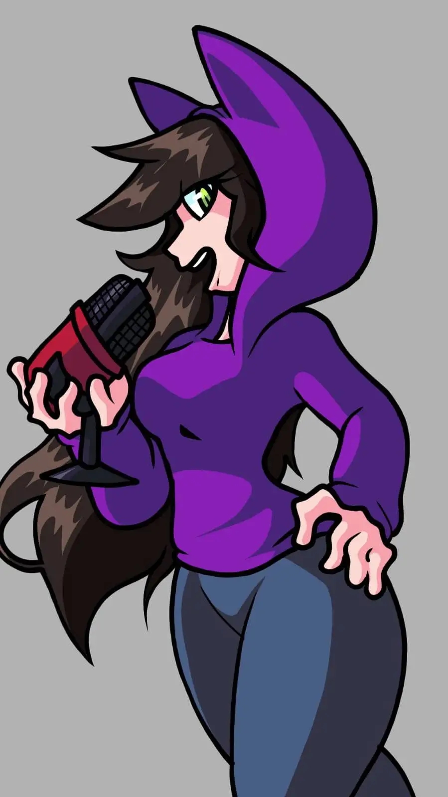 ai character: Caty background