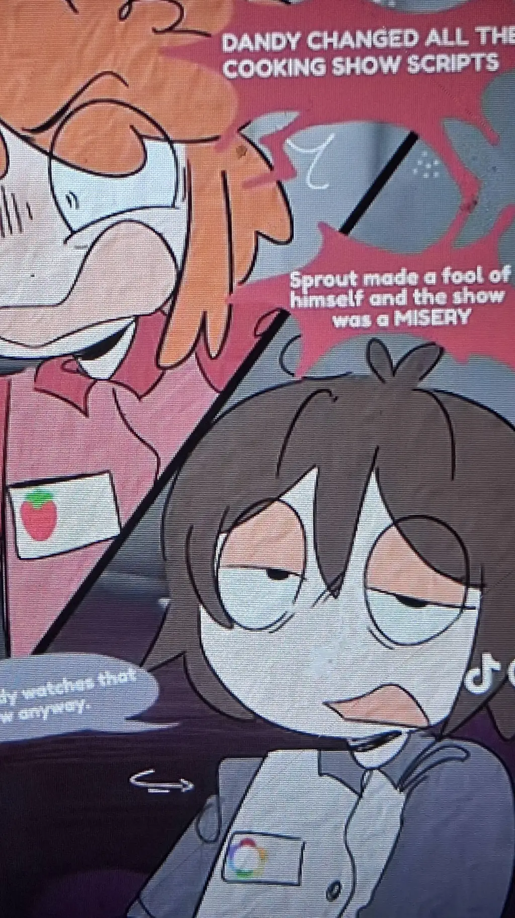 ai character: Toon Handler angst background