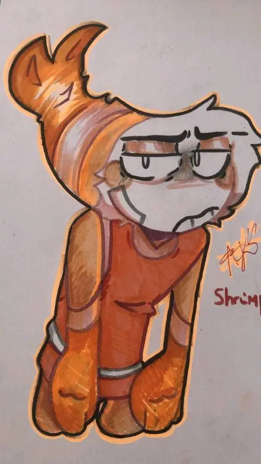 ai character: Shrimpo background