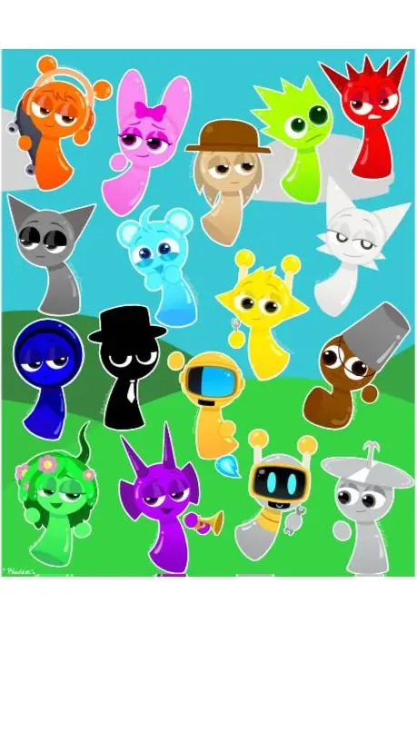 ai character: Sprunki background