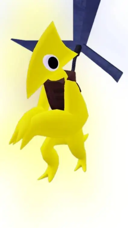 ai character: Yellow background