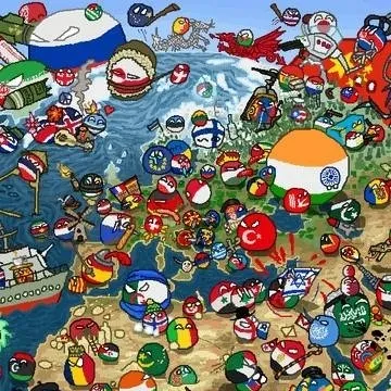 chat with ai character: countryballs