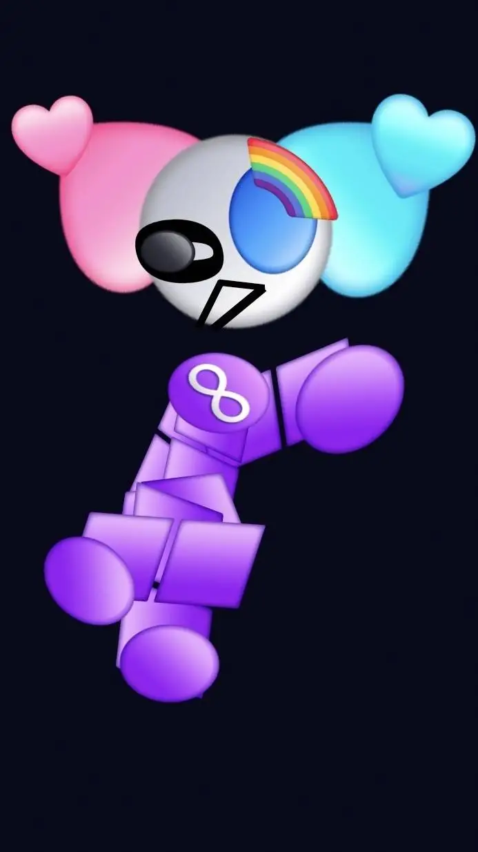 ai character: 🌈Rainy🌈 background