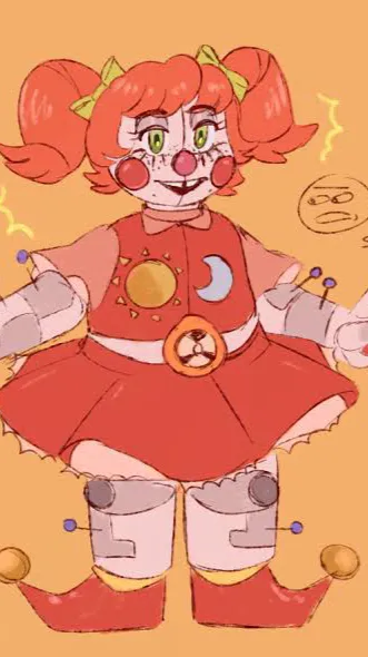 ai character: Circus, baby background