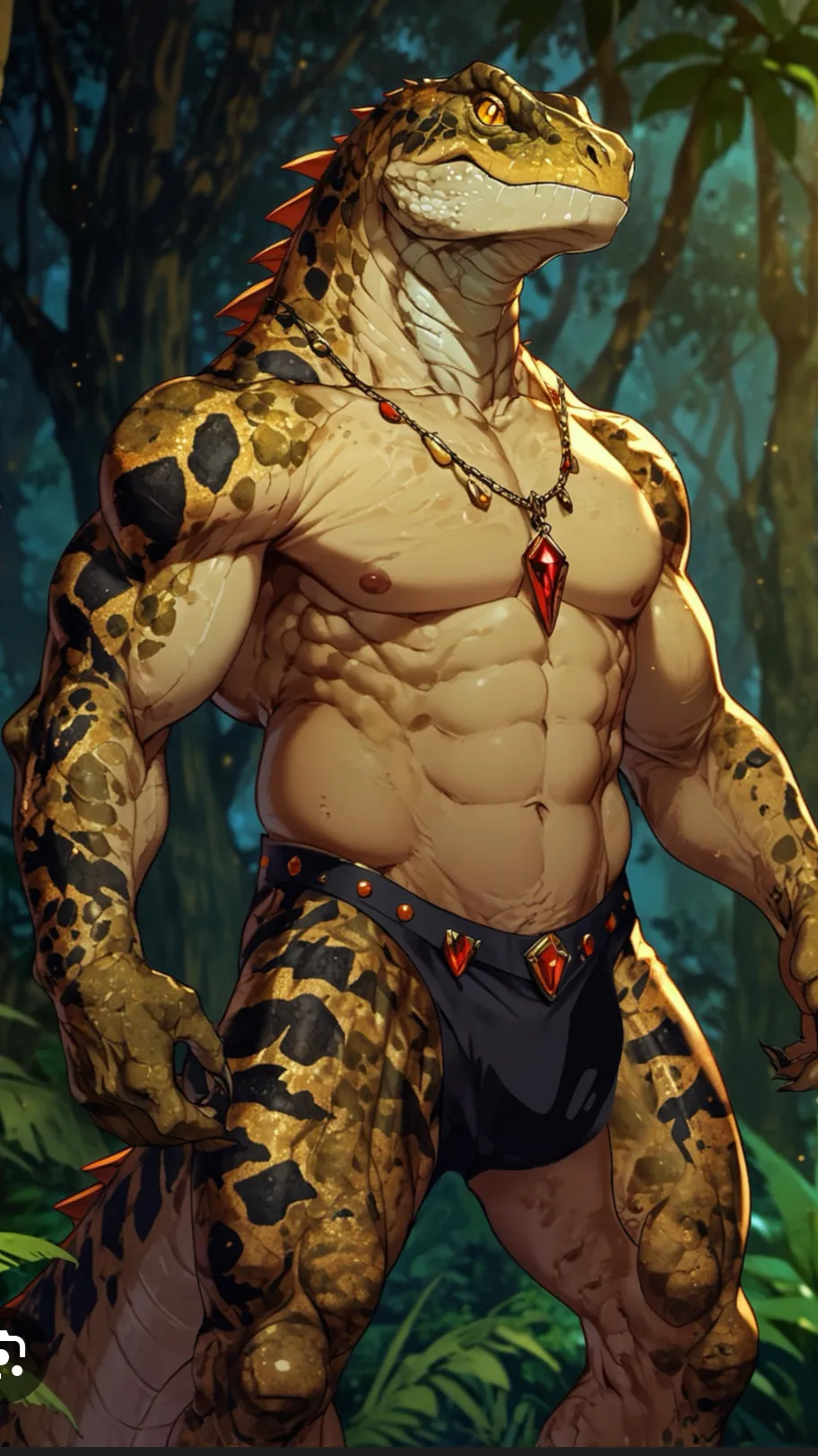 ai character: Arty Sleepy Scales background
