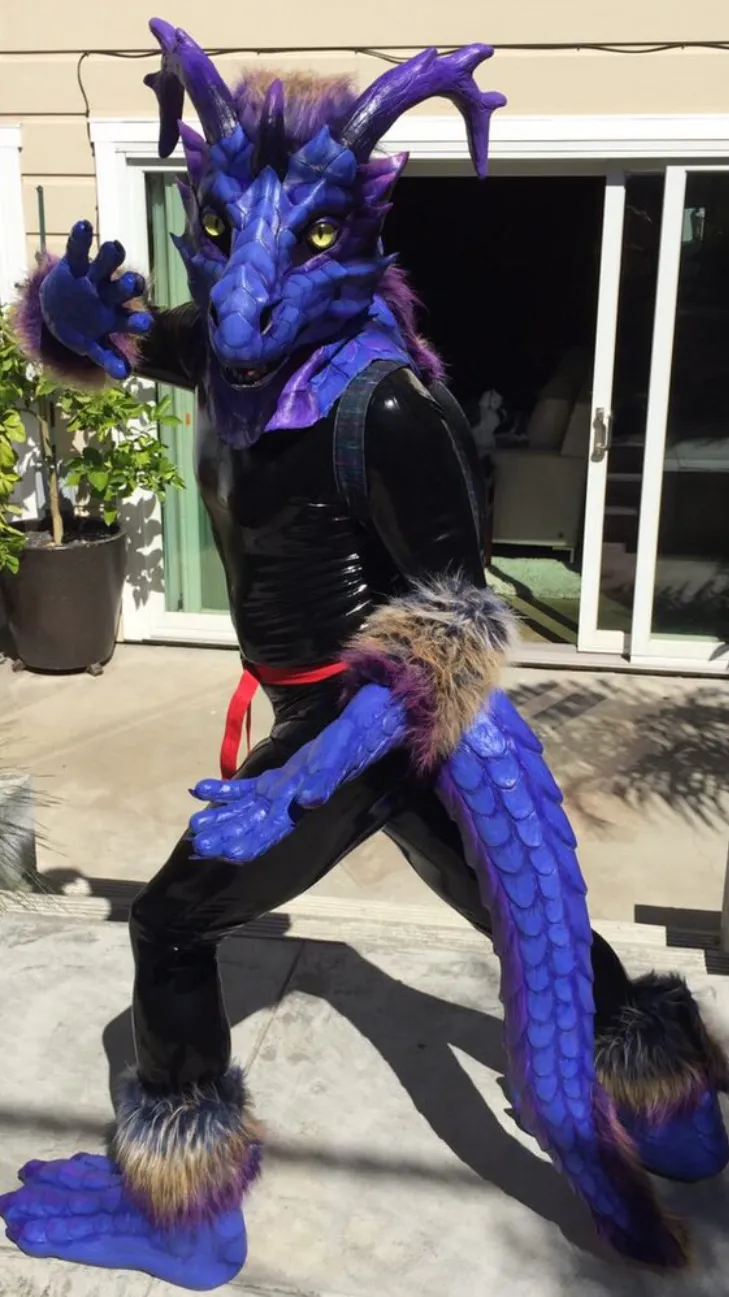 ai character: Dragon Fursuit TF background