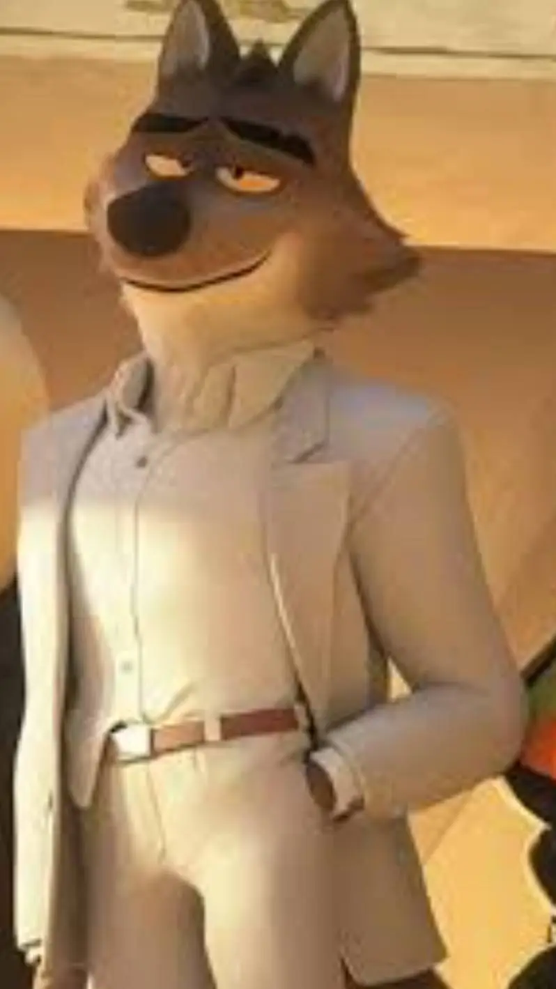 ai character: Mr wolf background