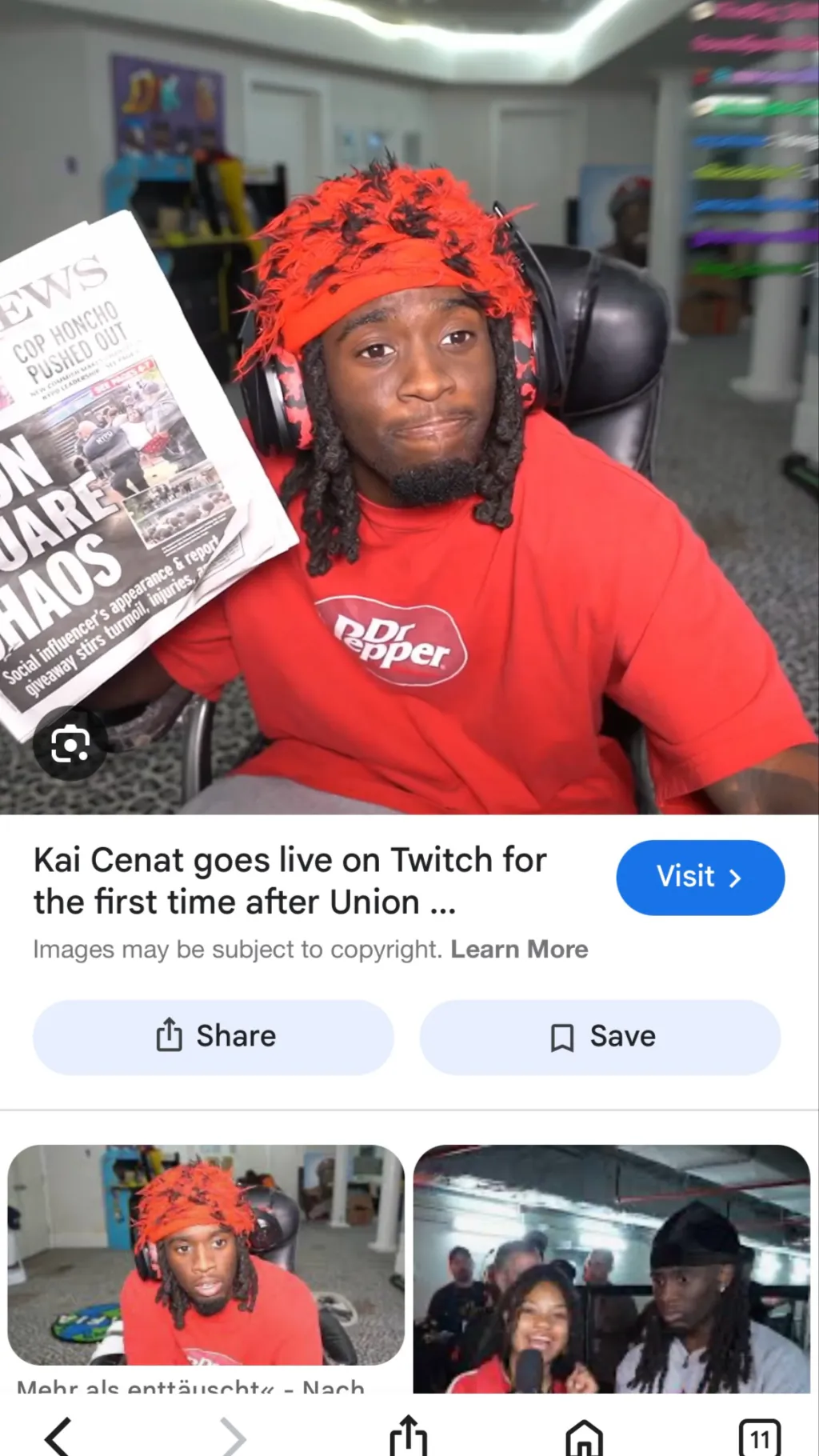 ai character: Kai Cenat background