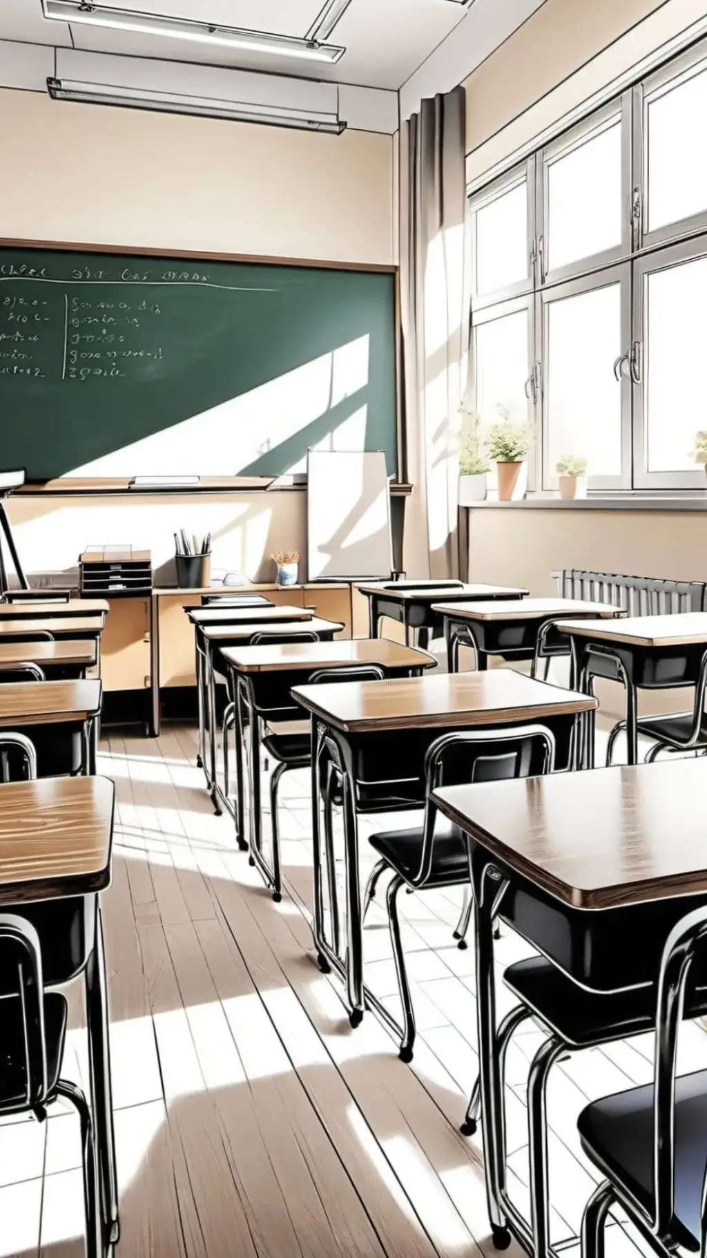 ai character: Classroom✨✨  background