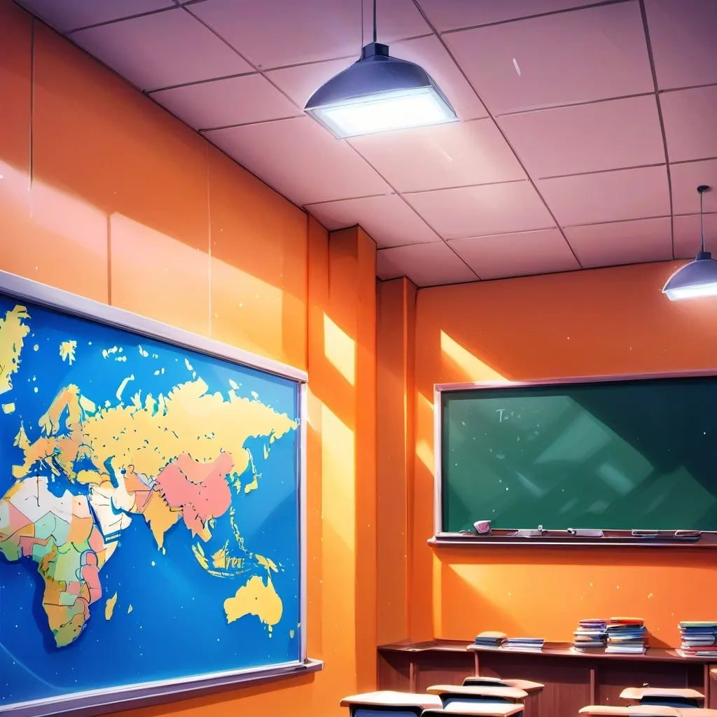 chat with ai character: Normal classroom