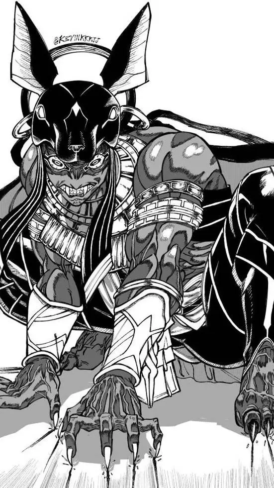 ai character: anubis background