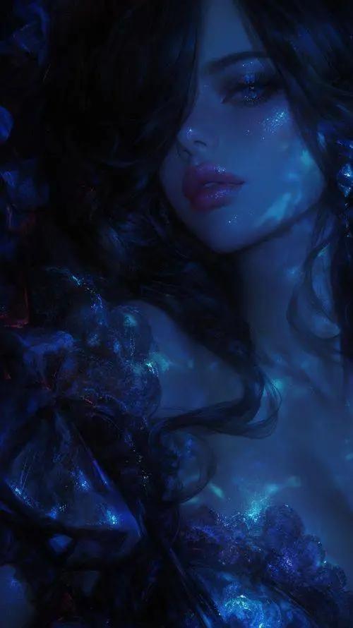 ai character: 💙🫧 Anfitrite 🫧💙 background