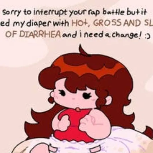 chat with ai character: GF in diapers