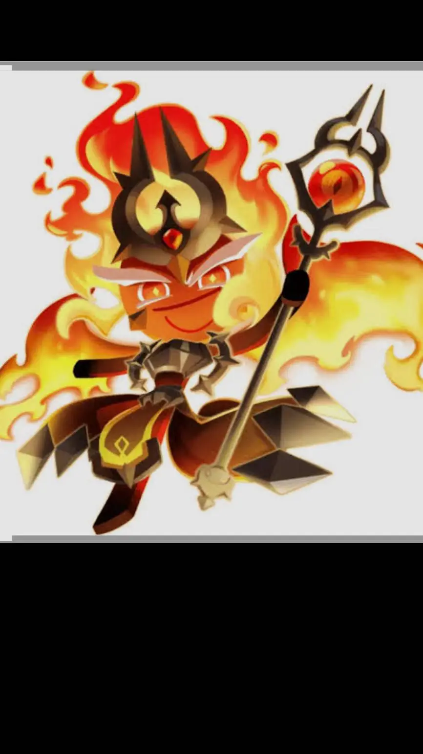 ai character: Fire spirit cookie background