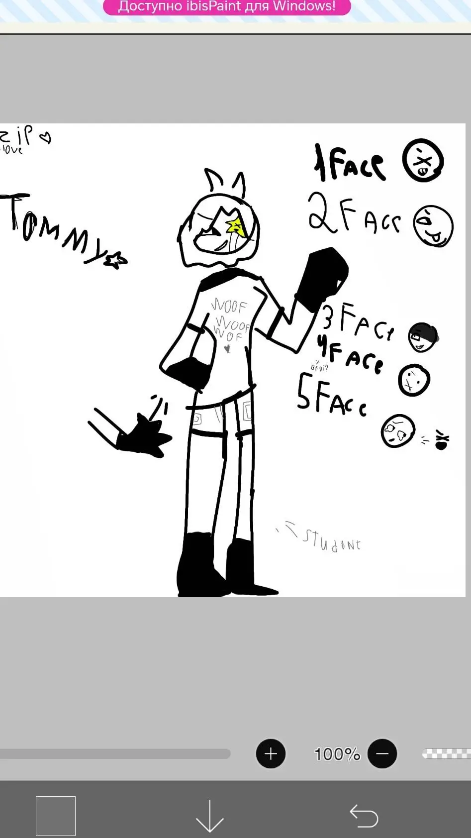 ai character: Tommy 😋 background