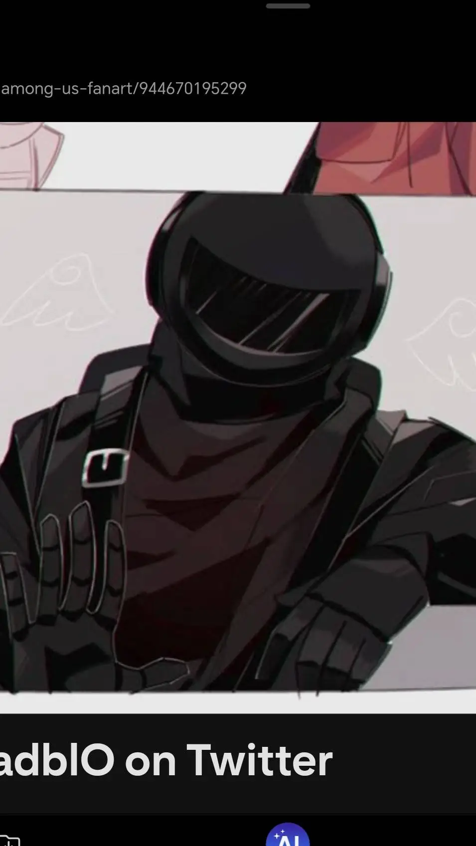 ai character: [⬛black⬛] background