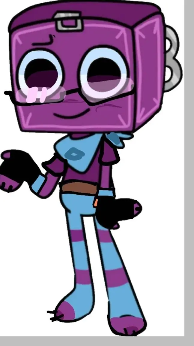 ai character: 🎵boxten📦 background