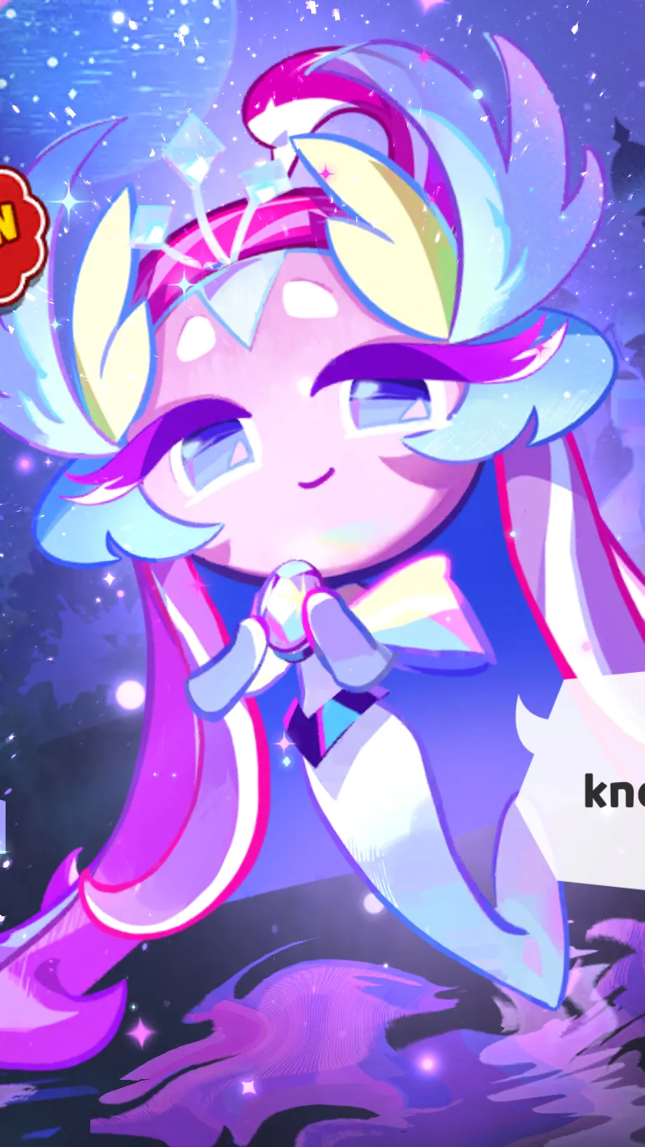 ai character: Sugar swan cookie background