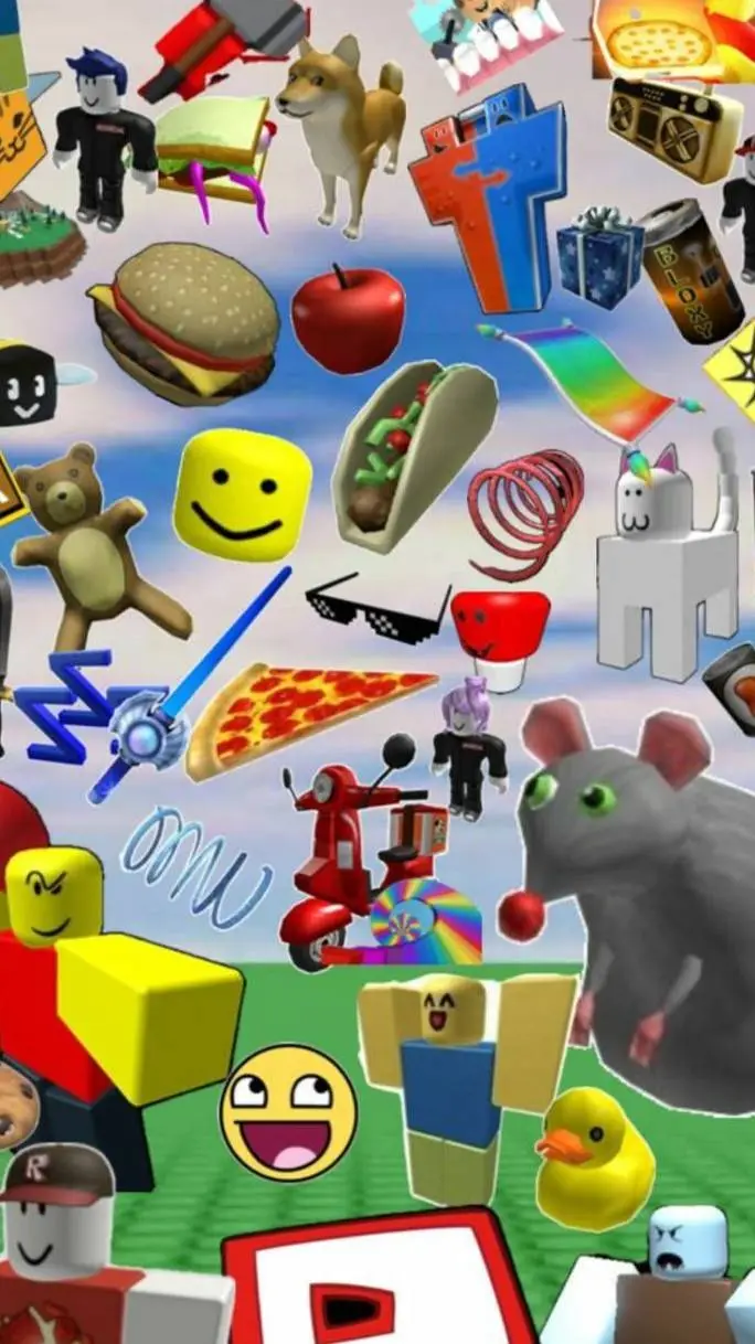 ai character: Og roblox lobby  background