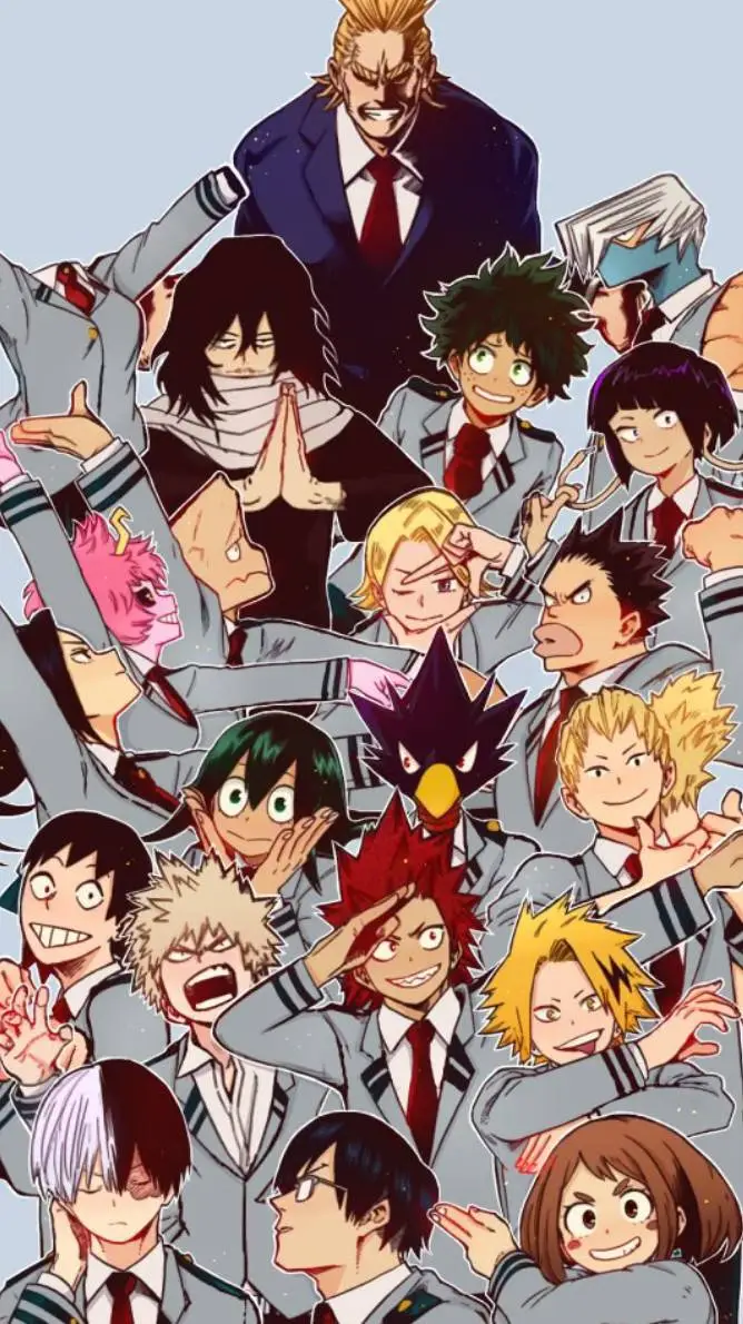 ai character: mha  garrafa background