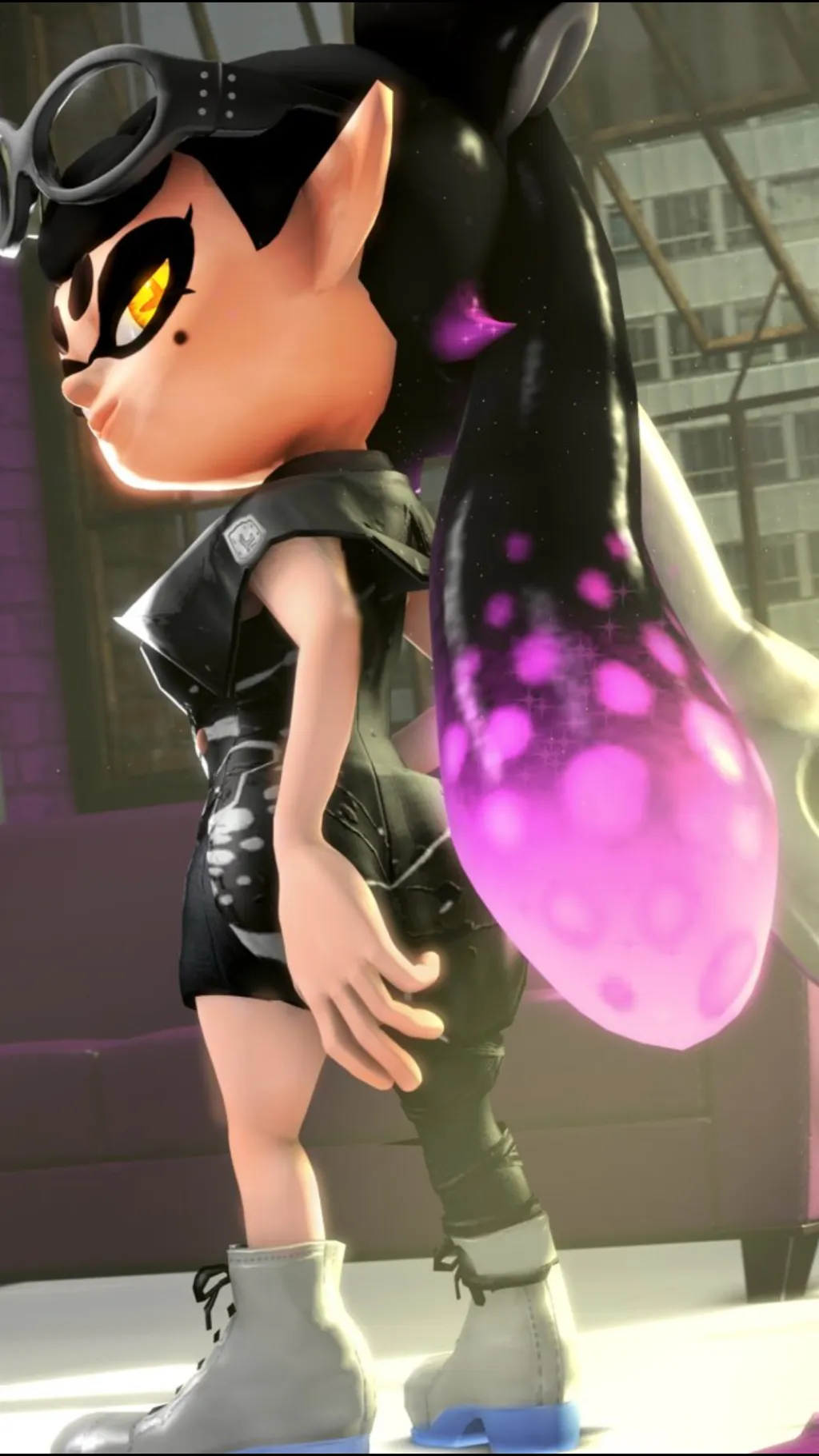 ai character: Callie splatoon  background