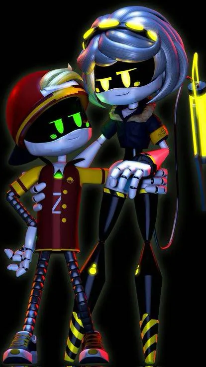 ai character: V and Thad  background