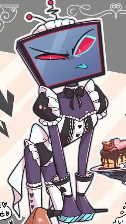 ai character: Vox (Hazbin) background