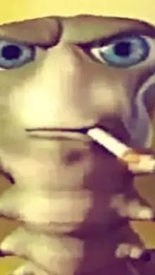 ai character: oruga del meme background