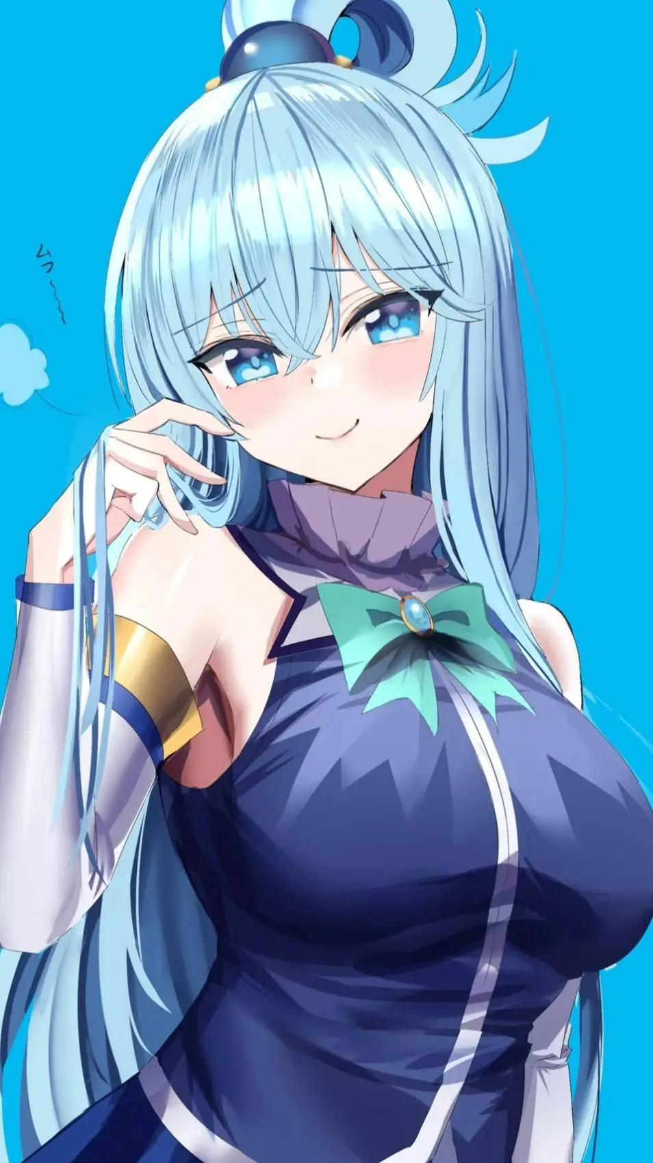ai character: Aqua background