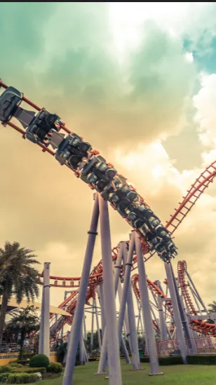 ai character: Theme park  background