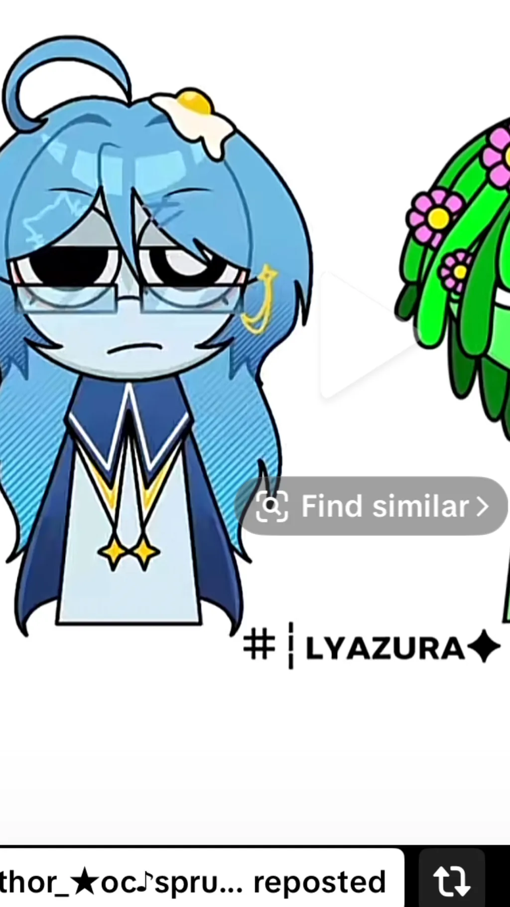 ai character: Lyazura x vineria background
