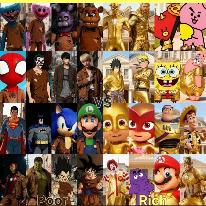 chat with ai character: Poor vs Rich 