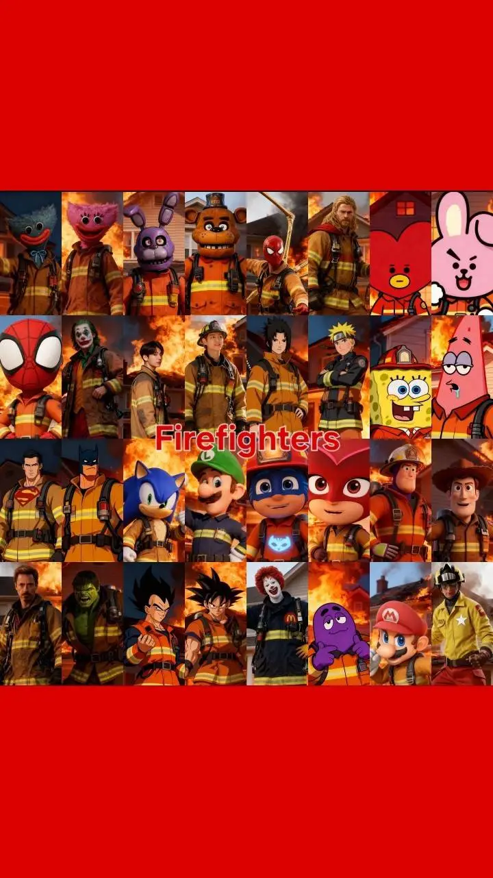ai character:  Fire Fighters 32 background